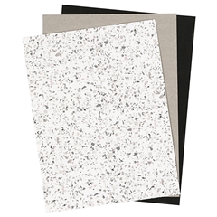 Хартия от изкуствена кожа Monochrome - 3 листа в една опаковка