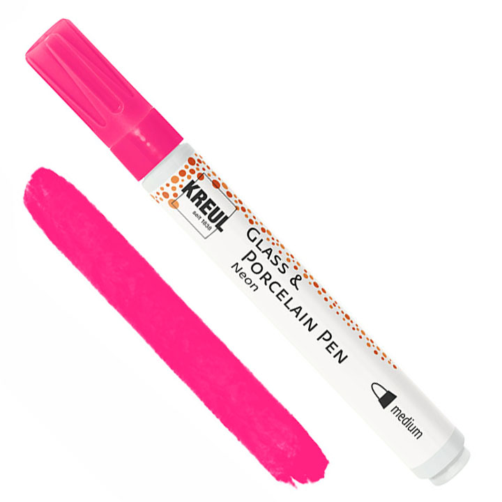 Химикалка KREUL за стъкло и порцелан, металик / неонов цвят | Neon pink Химикалка KREUL за стъкло и порцелан, металик / неонов цвят | Neon pink