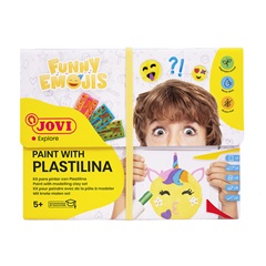JOVI комплект Funny Emojis - рисуване с пластилин