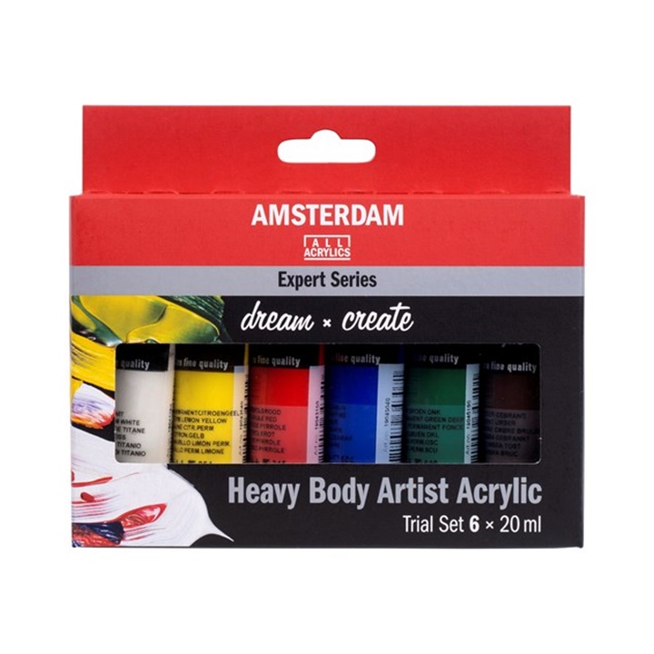 Комплект акрилни бои AMSTERDAM Expert Series 6 х 20 мл