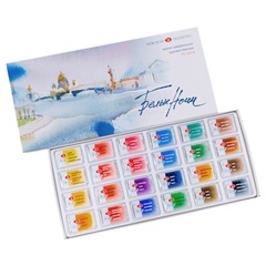 Комплект акварели White Nights 24 броя
