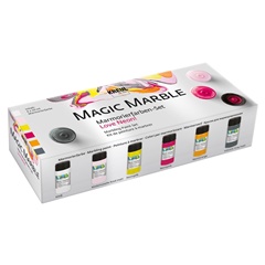 Комплект бои за мраморен ефект Kreul Magic Marble Love Neon 6x20 мл