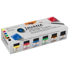 Комплект бои за светъл текстил JAVANA Basic Colors 6x20 мл