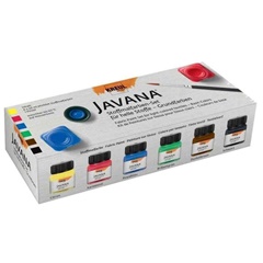 Комплект бои за светъл текстил JAVANA Basic Colors 6x20 мл