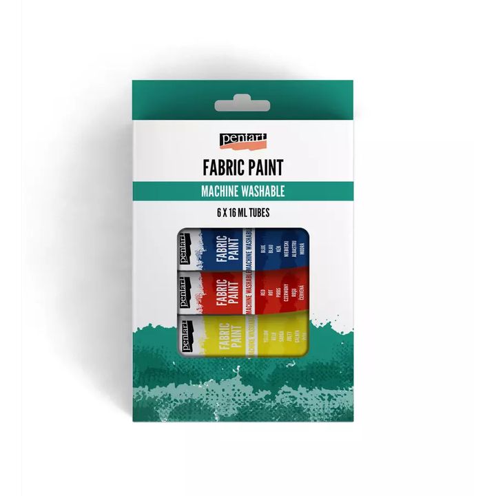 Комплект бои за текстил Pentart 6x16 ml Комплект бои за текстил Pentart 6x16 ml