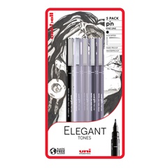 Комплект маркери UNI PIN fineliner Elegant Tones 5 бр.