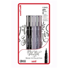 Комплект маркери UNI PIN fineliner Flow and Flourish 5 бр.