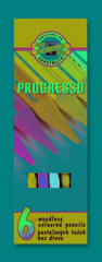 Комплект пастелни моливи в лакирана опаковка PROGRESSO - 6-бр