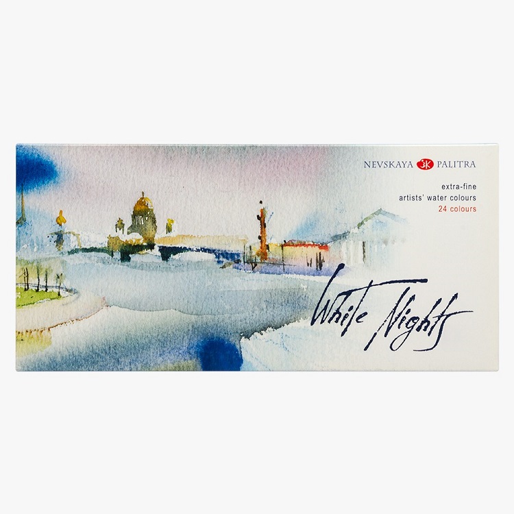 Комплект професионални акварели White Nights - 24x2.5ml Комплект професионални акварели White Nights - 24x2.5ml