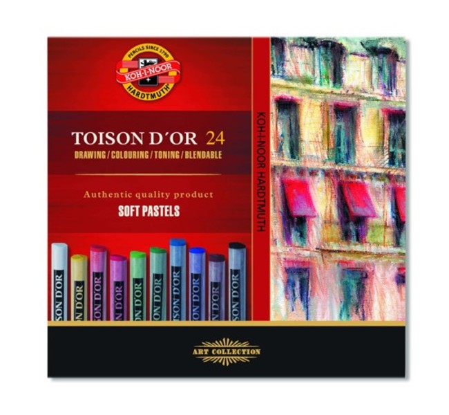 Комплект сухи пастели TOISON D OR - 24 броя
