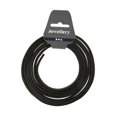 Кожена каишка 3 мм x 2 м - различни цветове | Black