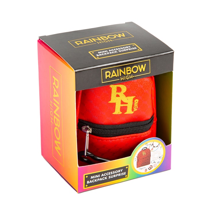 Мини раница с аксесоари RAINBOW HIGH червена