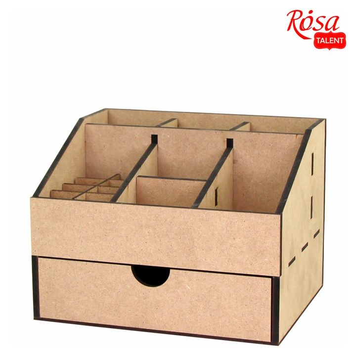 Органайзер от MDF с 1 чекмедже ROSA TALENT 22.5x18x16.5 cm