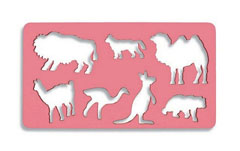Пластмасов шаблон с животни 3 - камили