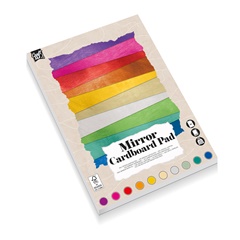 Подложка за цветна хартия с гланц A4, 10 листа