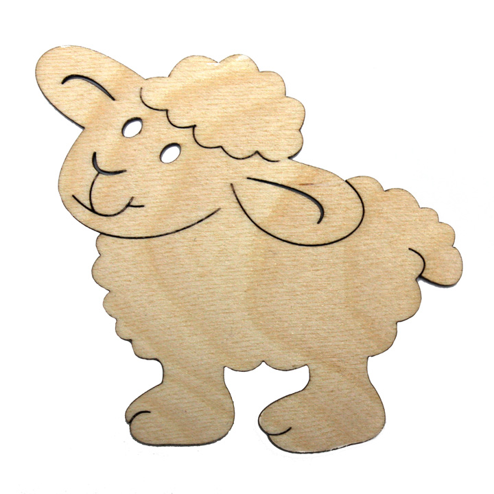 Продукти от слоеста дървесина - животински мотив: овце