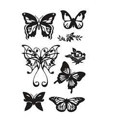 Прозрачни печати - пеперуди