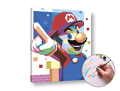 Рисуване по номера SUPER MARIO | ниска трудност