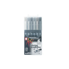 Sakura Koi Coloring Brush Pen маркери - комплект 6 части