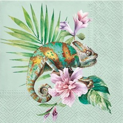 Салфетка за декупаж Exotic Chameleon - 1 брой