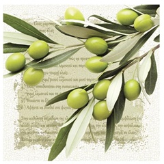 Салфетка за декупаж Greek Olives - 1 брой