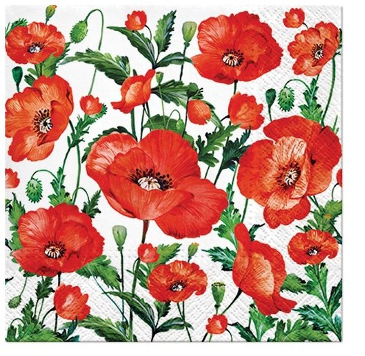 Салфетки за ДЕКУПАЖ Flanders Poppy - 1 брой