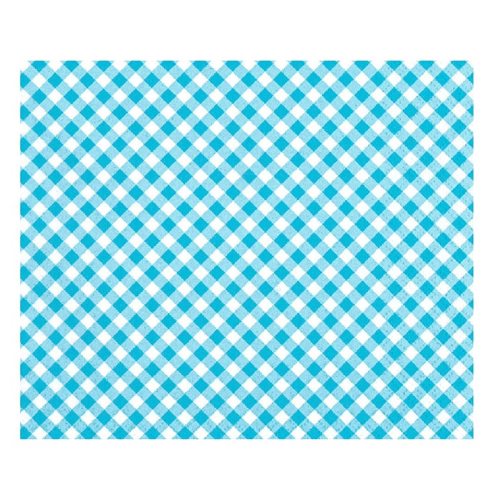 Салфетки за декупаж - Синьо-бели квадратчета - 1 брой
