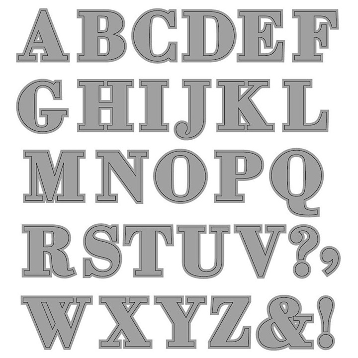 Шаблони за изрязване - abeceda