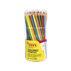 Триъгълни моливи за оцветяване без дърво JOVI 84 бр.