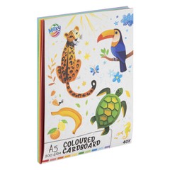 Цветни картони Moxy, A5, 40 листа, 200 GSM