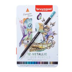Цветни моливи Bruynzeel метални нюанси 12 бр.