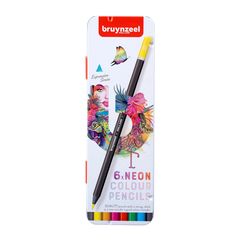 Цветни моливи Bruynzeel неонови нюанси 6 бр.