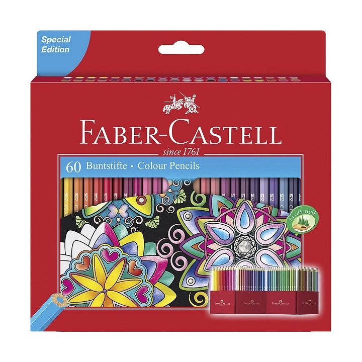 Цветни моливи Castell комплект Special Edition - 60 цвята